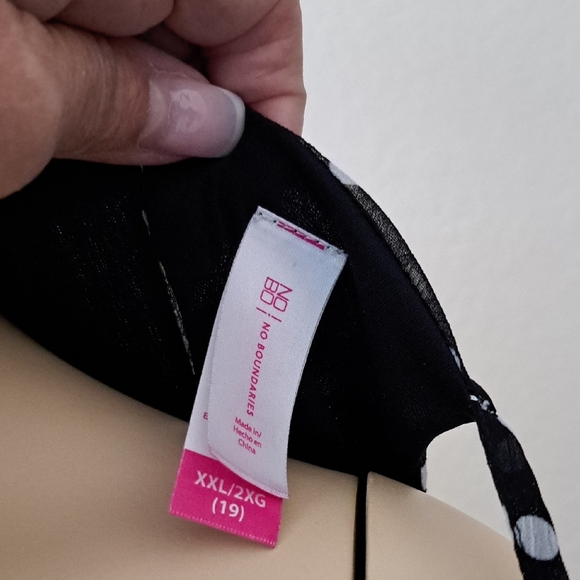 No Boundaries Black and White Polka Dot Midi Dress - Picture 9 of 12